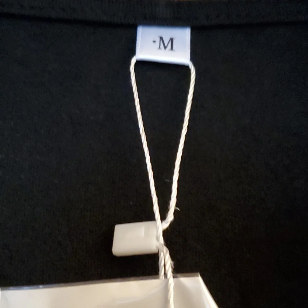 Wrap Dress Women Casual V Neck Black Party Swing A-Line Faux  MED - Picture 3 of 6